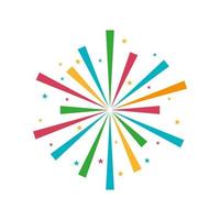 firework explosion icon on white background vector