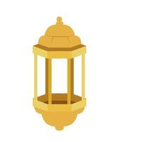 ramadan kareem lantern, arab islam culture decoration on white background vector