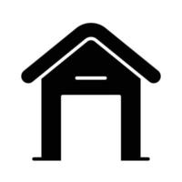 Dog House Glyph Icon Vector