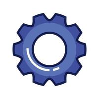 gear icon, sprocket , setting on white background vector