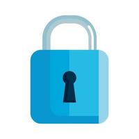 locker icon, padlock symbol, safety and security protection on white background vector