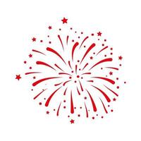 firework explosion icon on white background vector