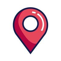 pin map place location icon, unique location marker, pointer, destination element vector