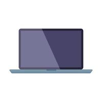 laptop computer technology on white background vector