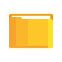 folder with document, folder icon isolated on white background vector