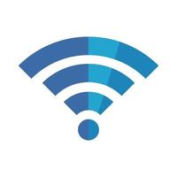 icono wifi, símbolo de señal wifi sobre fondo blanco vector