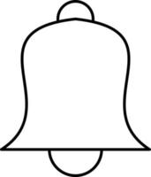 campana iglesia esquema icono vector