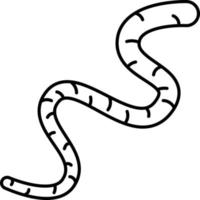 Earthworm Worm Outline Icon Vector