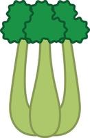 Celery Filled Outline Icon Vegetable Vector