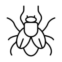 Fly Outline Icon Animal Vector