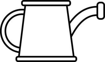 Watering Can Outline Icon Vector