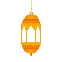 ramadan kareem farol colgando, decoración de la cultura islámica árabe sobre fondo blanco vector