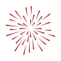 Isolated celebration firework explosion vector design