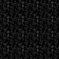 Flower and leaf pattern design with black background vector