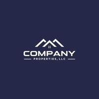 Simple and professional real estate logo design 2 vector