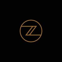 The Z letter initial logo is elegant and modern vector