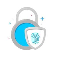 secure fingerprint authentication system concept illustration flat design vector eps10. modern graphic element for landing page, empty state ui, infographic, icon