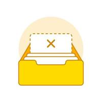 document, file, data not found concept illustration flat design vector eps10. modern graphic element for landing page, empty state ui, infographic, icon