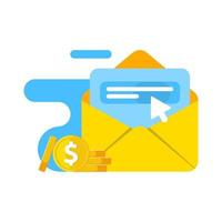 send referral code and get money, confirmation email concept illustration flat design vector eps10. modern graphic element for landing page, empty state ui, infographic, icon