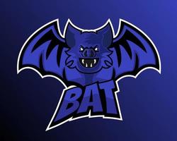 Illustration vector design of Bat eSport logo template