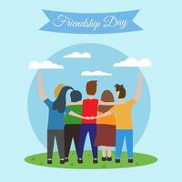 Illustration vector design of international day of friendship