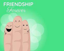 Illustration vector design of international day of friendship