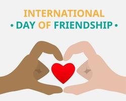 Illustration vector design of international day of friendship