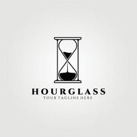 hourglass logo vector illustration design, simple logo for branding, company, store , business