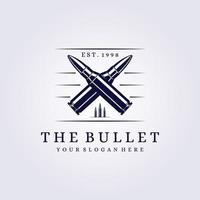 cross bullet logo vintage abstract modern vector illustration design