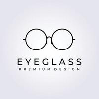 eye glass, spectacles logo vector illustration design graphic