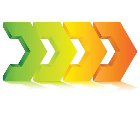 colorful process diagram vector illustration