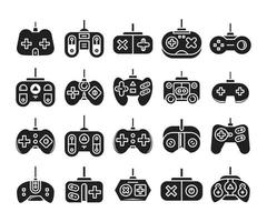 iconos de controlador de videojuegos vector