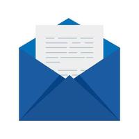 envelope icon on white background vector