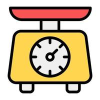 Industrial weight machine icon design, vector in trendy flat style