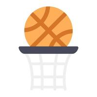 icono de moda del aro de baloncesto vector