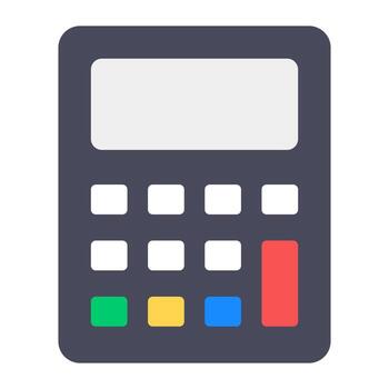 estilo de icono de calculadora, vector de máquina de sumar