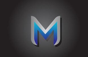 M alphabet letter logo icon. Creative design for company and business vector