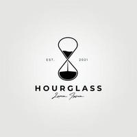 hourglass logo vector illustration design, simple logo for branding, company, store , business