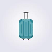 isolated single 3d suitcase vector illustration logo icon design, template background vintage silhouette