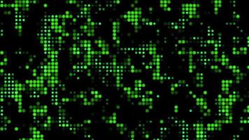 Black and green dotted background motion graphic video