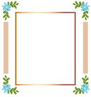Beautiful frame wedding invitation template colorful illustration geometric gold texture flat flowers vintage retro square ornate vector