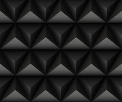 Abstract geometric background 3d black triangles textured wallpaper design element decoration vector
