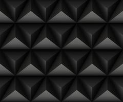 Abstract geometric background 3d black triangles textured wallpaper design element decoration vector