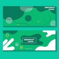 Vector abstract liquid and fluid design  set banner web template. Modern design. Vector illustration