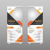 Creative Corporate Business Roll Up Banner Template Design vector