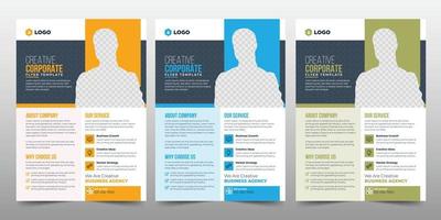 Creative Corporate  Business Flyer Brochure Template Design, abstract business flyer, vector template design. Brochure design, cover, annual report, poster, flyer
