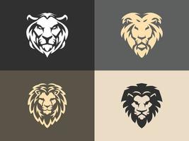 lions head icon illustration vector