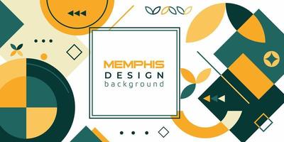 diseño moderno de fondo de plantilla de memphis vector