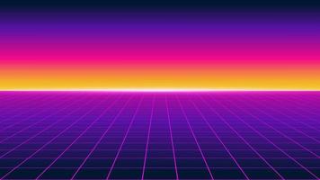 80s retro futuristic background. vector