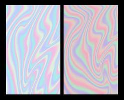 Abstract holographic background template. vector